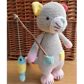 AMIGURUMI GATO PESCADOR