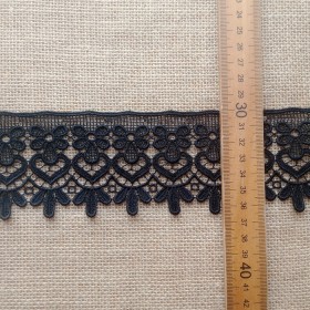 PUNTILLA GUIPUR EN NEGRO